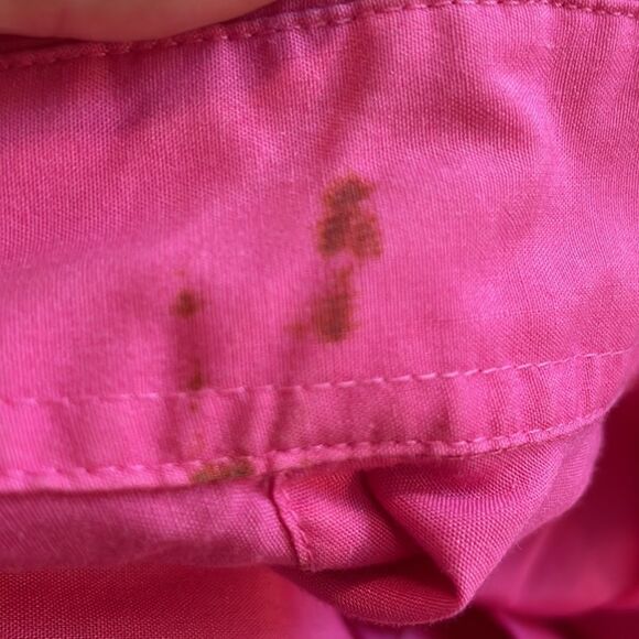 Vtg 70s Here’s A Hug bright pink shirt - Picture 10 of 12